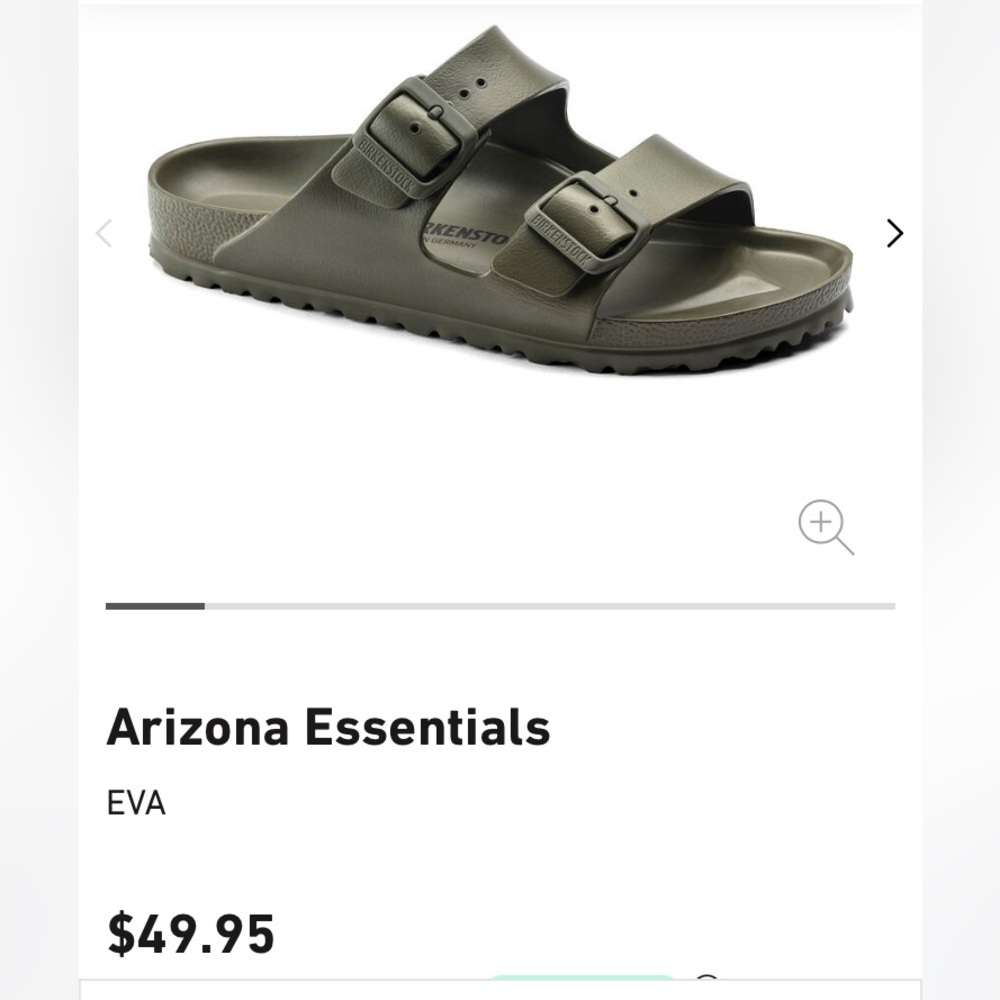 NWOT Birkenstock Arizona Essentials Eva